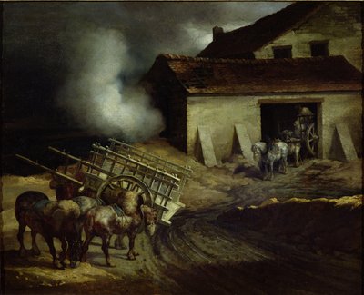 The Kiln at the Plaster Works by Theodore Gericault